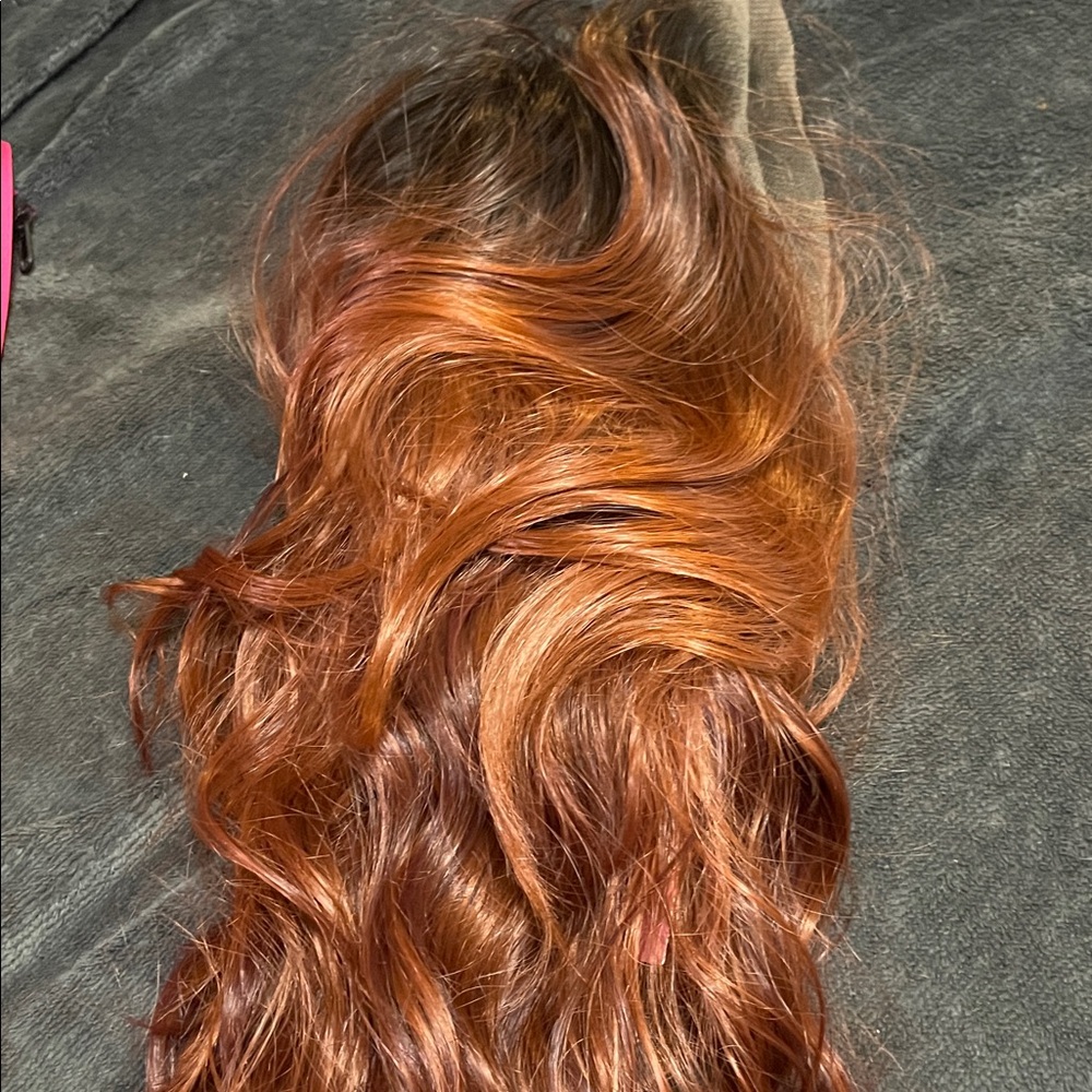 Elegant Copper Hair Extension